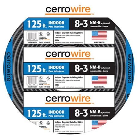 Marmon Home Improvement Prod Marmon Home Improvement 147-4003D 125 ft. 8 By 3 Non-Metallic Sheathed Cable With Ground 257105